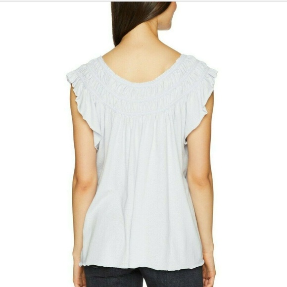 We the Free coconut gathered top size Large New! - Picture 2 of 8